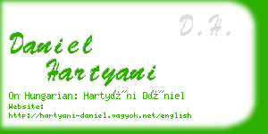 daniel hartyani business card